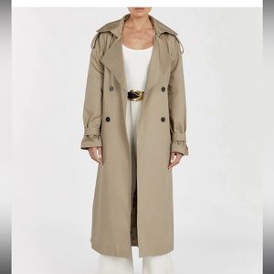 DISSH CAMERON MOSS TRENCH COAT size US 4